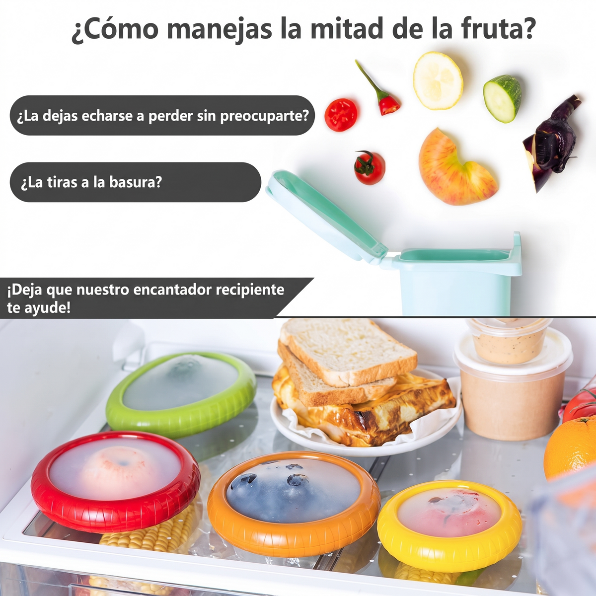 Novolvia FreshShield™ Pack de 4 Protectores de Silicona Premium BPA-Free
