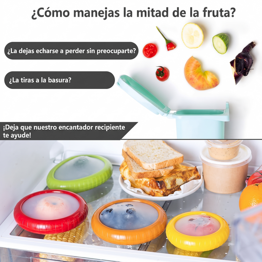 Novolvia FreshShield™ Pack de 4 Protectores de Silicona Premium BPA-Free